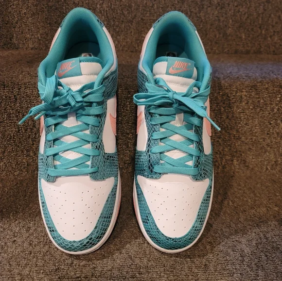 Nike Dunk Low Teal Size 12 - Picture 5 of 5